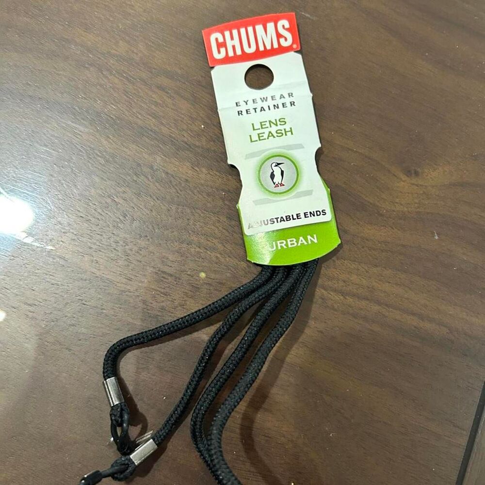 Chums black lens leash with adjustable ends #eyewear #retainer
